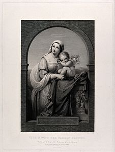 La Vierge à la fleur (1844), d'après Marianne Alford (en).