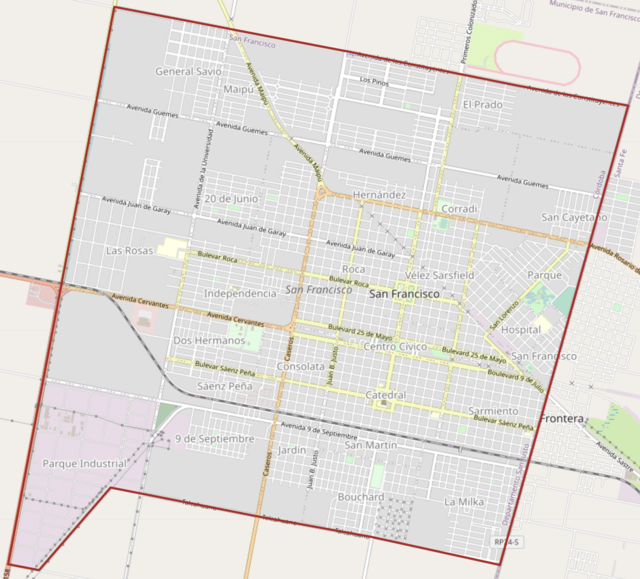 Carte OpenStreetMap