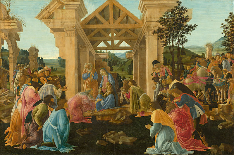 РОЖДЕНИЕ ВЕНЕРЫ - Страница 2 800px-Sandro_Botticelli_-_The_Adoration_of_the_Magi_-_Google_Art_Project