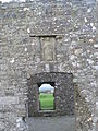 Carved effigy of Saint Colmcille