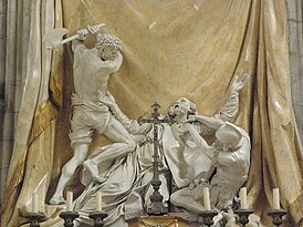 Усечение топором св.Савиниана (Скульптура в соборе святого Стефана, что в Сансе).