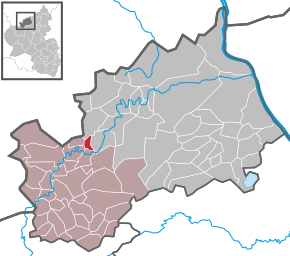 Poziția Sierscheid pe harta districtului Ahrweiler
