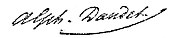 signature d'Alphonse Daudet