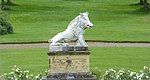 The Boar Garden Statue of Wild Boar and Pedestal