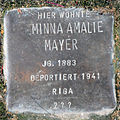 Stolperstein für Minna Amalie Mayer (Kettengasse 22)