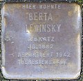 Stolperstein für Berta Lewinsky (Rubensstraße 33)