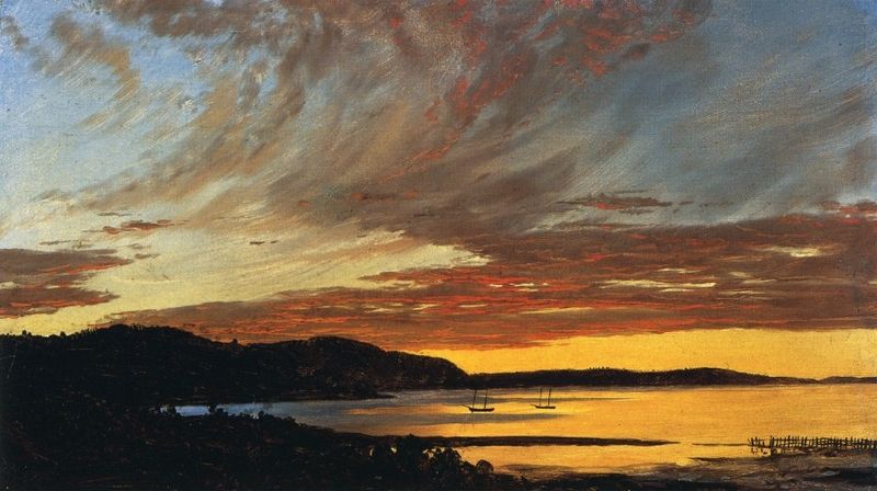 File:Sunset, Bar Harbor Frederic Edwin Church.jpg