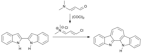 Synthese eines verbrückten Bisindols