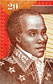 Portrait de Toussaint Louverture sur un billet de banque haïtien.
