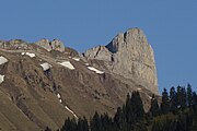 Schrattenfluh : Schybengütsch-Gipfelaufbau von Nordwesten