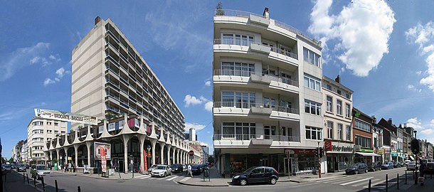Bascule district and Rivoli residence, Chaussée de Waterloo 690, corner of the Rue Emile Claus/Emile Clausstraat
