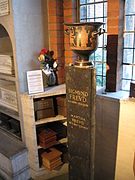 Freud Corner with the ancient Greek vase containing the ashes of Sigmund and Martha Freud