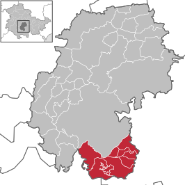 Kaart van Verwaltungsgemeinschaft Großbreitenbach