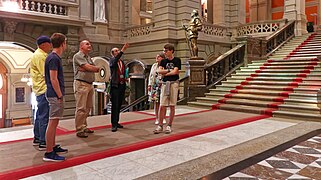 Im Bundeshaus in Bern ...