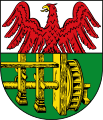 Gemeinde Geroldsgrün Geteilt von Silber und Grün; oben ein wachsender roter Adler, unten ein goldener Pochhammer.