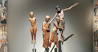 Groupe sculpté de Descente de la Croix
