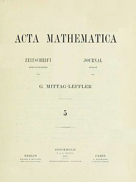 Acta Mathematica