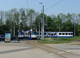 Voormalige keerlus op de locatie van The Edge in 2011