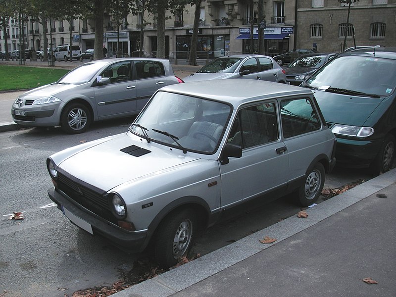 and an Autobianchi A112 99 Silverfrost