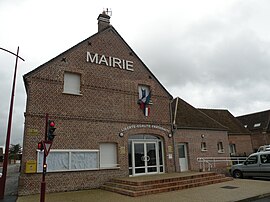 The town hall in Aux Marais