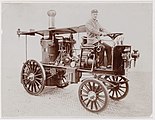 Beerwagen, aangedreven door stoomkracht; circa 1920.