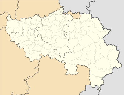 Mapa de localización de Liège