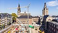 Archäologische Zone Köln – Bauarbeiten an der Judengasse (rechts; Oktober 2017)