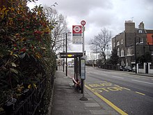 Bus stop in Beaufort Street