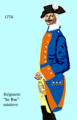 l'uniforme du régiment de 1776 à 1779.