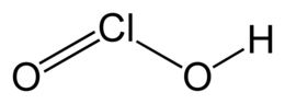 struttura dell'acido cloroso