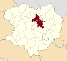 Distretto di Čuhuïv – Mappa