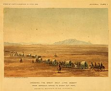 A traveling landmark: Granite Mountain (Tooele County, Utah), an 1859 art sketch