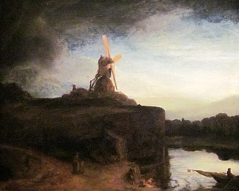 Le Moulin, de Rembrandt, vers 1646-1647.