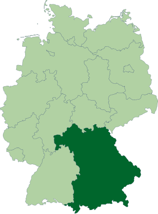 Poziția regiunii Landul Bavaria