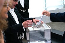 Val av ny talman den 3 juli 2019. Ledamöterna röstade genom sluten omröstning.