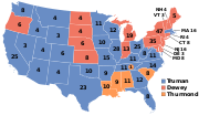 2 בנובמבר: הארי טרומן מנצח במערכת הבחירות הנשיאותיות של ארצות הברית