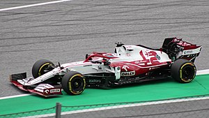 Kimi Räikkösen Alfa Romeo Racing C41 Itävallan GP:ssä 2021.