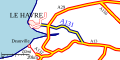 Carte de l'Autoroute A131