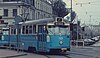 Spårvagn M28 723 på linje 7 vid Drottningtorget i maj 1971.