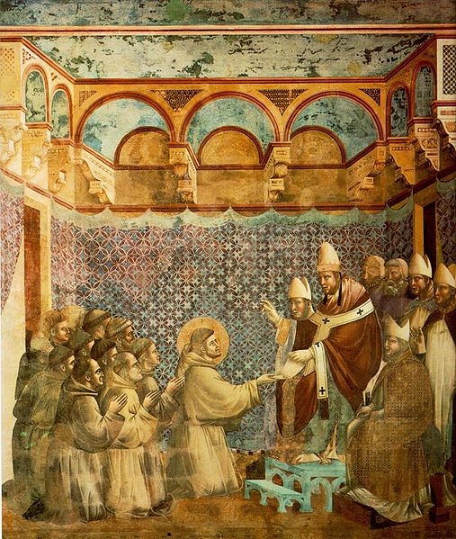 Ficheiro:Giotto - Legend of St Francis - -07- - Confirmation of the Rule.jpg