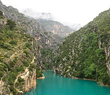 Sortie des gorges du Verdon