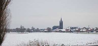 Hérinnes sous la neige.