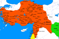 Hittite Empire (1650-1190 BC) in 1350-1322 BC.