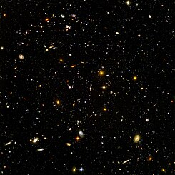 The Hubble Ultra Deep Fields often showcase galaxies from an ancient era that tell us what the early Stelliferous Era was like. Hubble ultra deep field.jpg