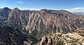 Hunewill Peak (left), Victoria Peak (center), Eagle Peak (right). View looking north from The Incredible Hulk.