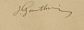 signature de Jean Gautherin