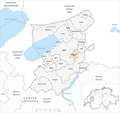 Carte mettant en évidence la forêt dans le district du Lac.