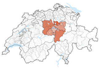 Karte Zentralschweiz