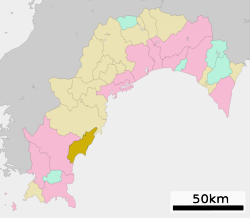 Location of Kuroshio in Kōchi Prefecture