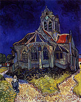 La iglesia de Auvers, de Van Gogh.